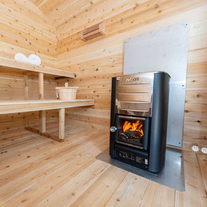 Dundalk CT Georgian Cabin 6 Person Sauna with Porch