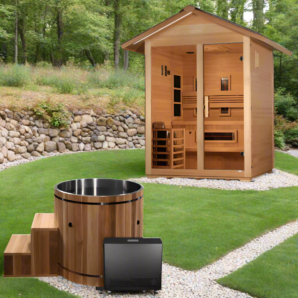 3-Person Carinthia Outdoor Hybrid Sauna & Cold Plunge Contrast Therapy Kit