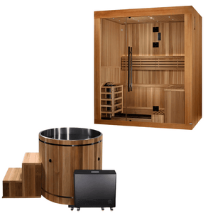 3-Person Copenhagen Indoor Traditional Sauna & Cold Plunge Contrast Therapy Kit