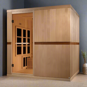 Golden Designs Catalonia 8-person Near Zero EMF FAR Infrared ADA Sauna | GDI-6880-01