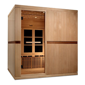 Golden Designs Catalonia 8-person Near Zero EMF FAR Infrared ADA Sauna | GDI-6880-01