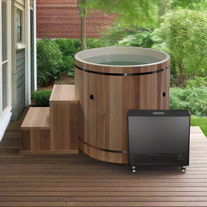 Dynamic Cedar Cold Plunge Barrel