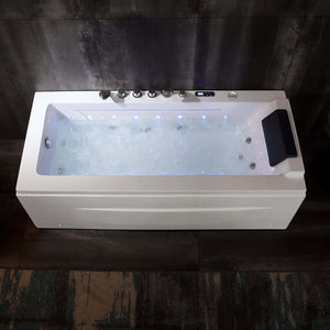 Empava 67 in. Whirlpool Rectangular Bathtub  | EMPV-67JT351LED