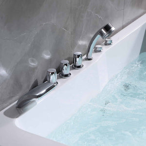 Empava 71 in. Acrylic Alcove Whirlpool Bathtub | EMPV-71JT667B