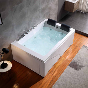 Empava 71 in. Acrylic Alcove Whirlpool Bathtub | EMPV-71JT667B