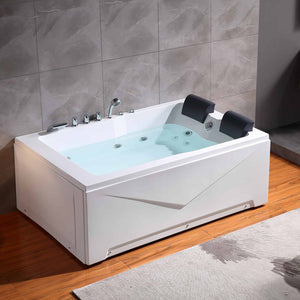 Empava 71 in. Acrylic Alcove Whirlpool Bathtub | EMPV-71JT667B