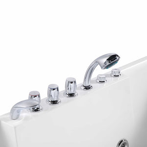 Empava 72 in. Whirlpool Rectangular Bathtub  | EMPV-72JT367LED