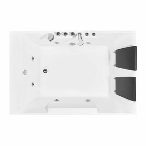 Empava 72 in. Whirlpool Rectangular Bathtub  | EMPV-72JT367LED