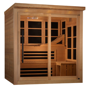 Golden Designs 6-Person Near Zero EMF FAR Infrared Sauna | GDI-6996-02