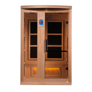 Golden Designs Hotel Edition 2-Person Near Zero EMF Infrared Sauna | GDI-8020-H2