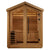 Golden Designs Savonlinna 3-Person Red Cedar Outdoor Sauna & Harvia Traditional Electric Heater Kit | GDI-8503-01