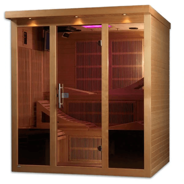 Golden Designs Monaco 6-person Near Zero EMF FAR Infrared Sauna | GDI-6996-01