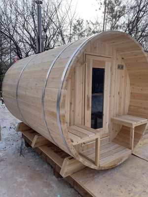 Dundalk CT Serenity 4 Person Barrel Sauna