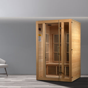 Maxxus Seattle 2-Person Near Zero EMF FAR Infrared Sauna | MX-J206-01-ZF