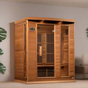 Maxxus 3-Person Near Zero EMF FAR Infrared Sauna | MX-K306-01-ZF CED