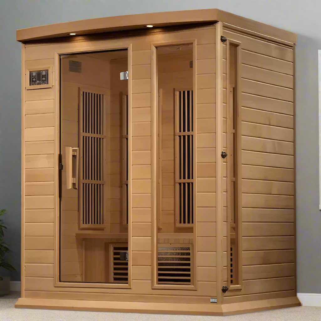 Maxxus 3-Person Near Zero EMF FAR Infrared Sauna | MX-K306-01-ZF