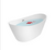 Empava 59 in. Freestanding Soaking Bathtub with LED | EMPV-59FT1518LED