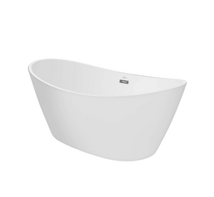 Empava 59 in. Freestanding Soaking Bathtub with LED | EMPV-59FT1518LED