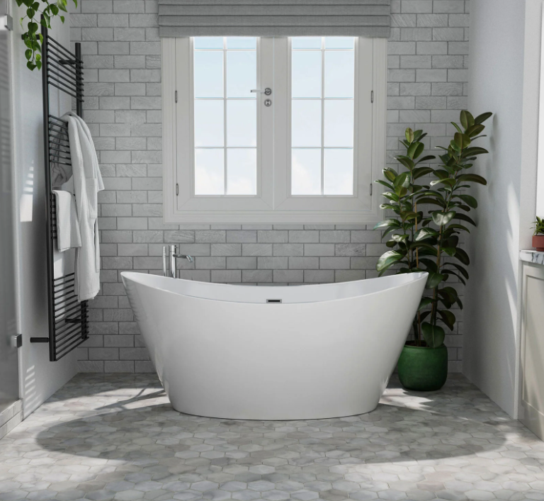 Empava 59 in. Freestanding Soaking Bathtub | EMPV-59FT1518