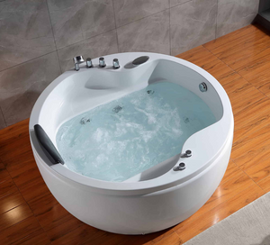 Empava 59 in. Round Whirlpool Japanese Soaking Bathtub | EMPV-59JT005