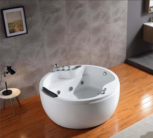 Empava 59 in. Round Whirlpool Japanese Soaking Bathtub | EMPV-59JT005