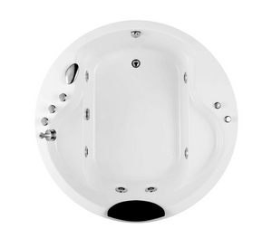 Empava 59 in. Round Whirlpool Japanese Soaking Bathtub | EMPV-59JT005