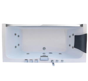 Empava 67 in. Whirlpool Rectangular Bathtub | EMPV-67JT408LED