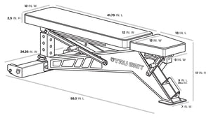 Icon Adjustable Bench |  1000 Lbs Capacity Weight Bench