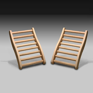 Dynamic Saunas Backrests in Canadian Hemlock, 2-Pack