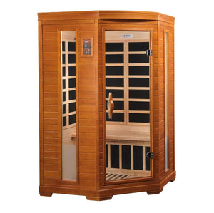 Dynamic Saunas Heming 2-Person Low EMF FAR Infrared Corner Sauna