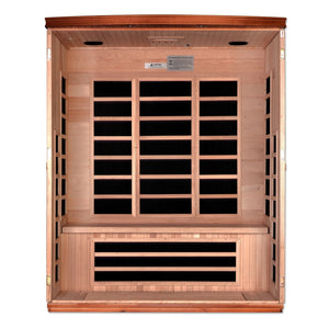 Dynamic Saunas Lugano Elite 3-Person Ultra-Low EMF FAR Infrared Sauna