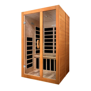 Dynamic Saunas Santiago Elite 2-person Ultra-Low EMF FAR Infrared Sauna